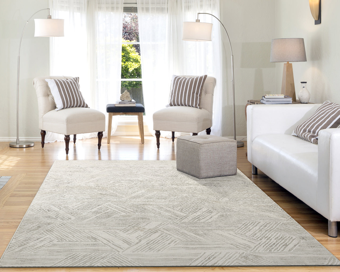 Quartz 27041-100 Ivory Area Rug