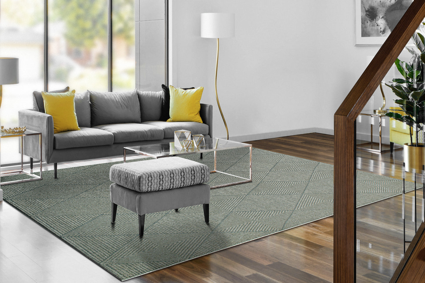 Quin 41006-7131 Dark Grey Area Rug