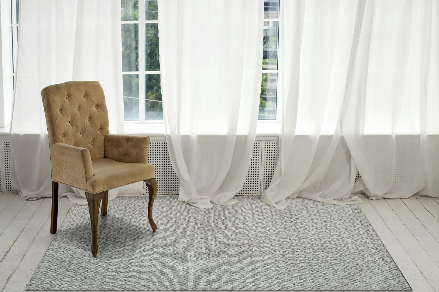 Ray 4264-910 Silver Area Rug
