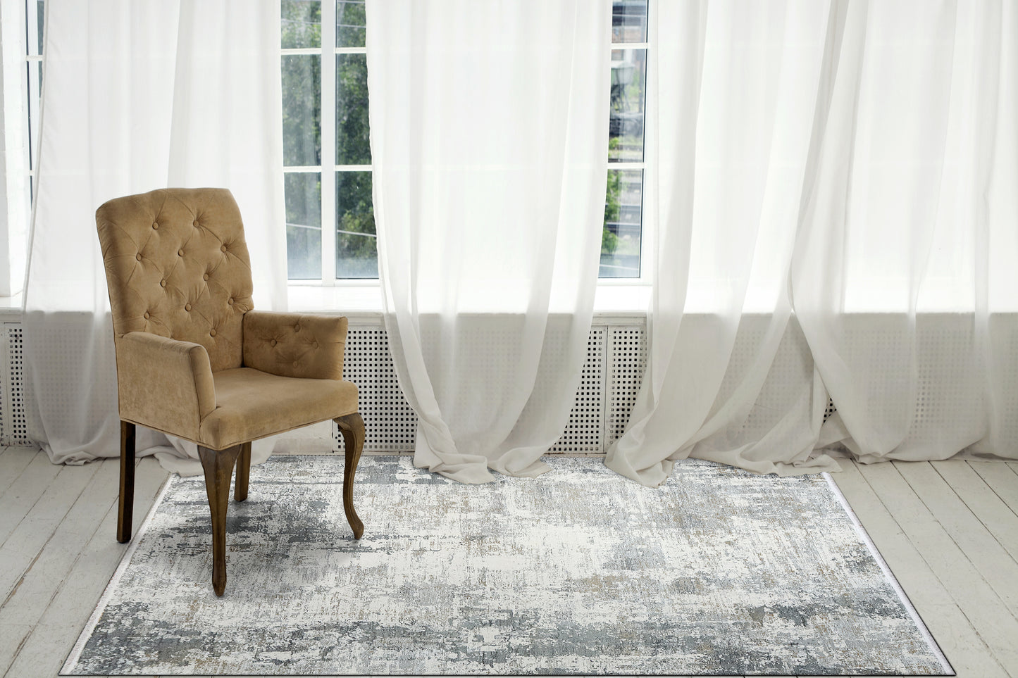 Ruby 2160-109 Ivory/Grey Area Rug