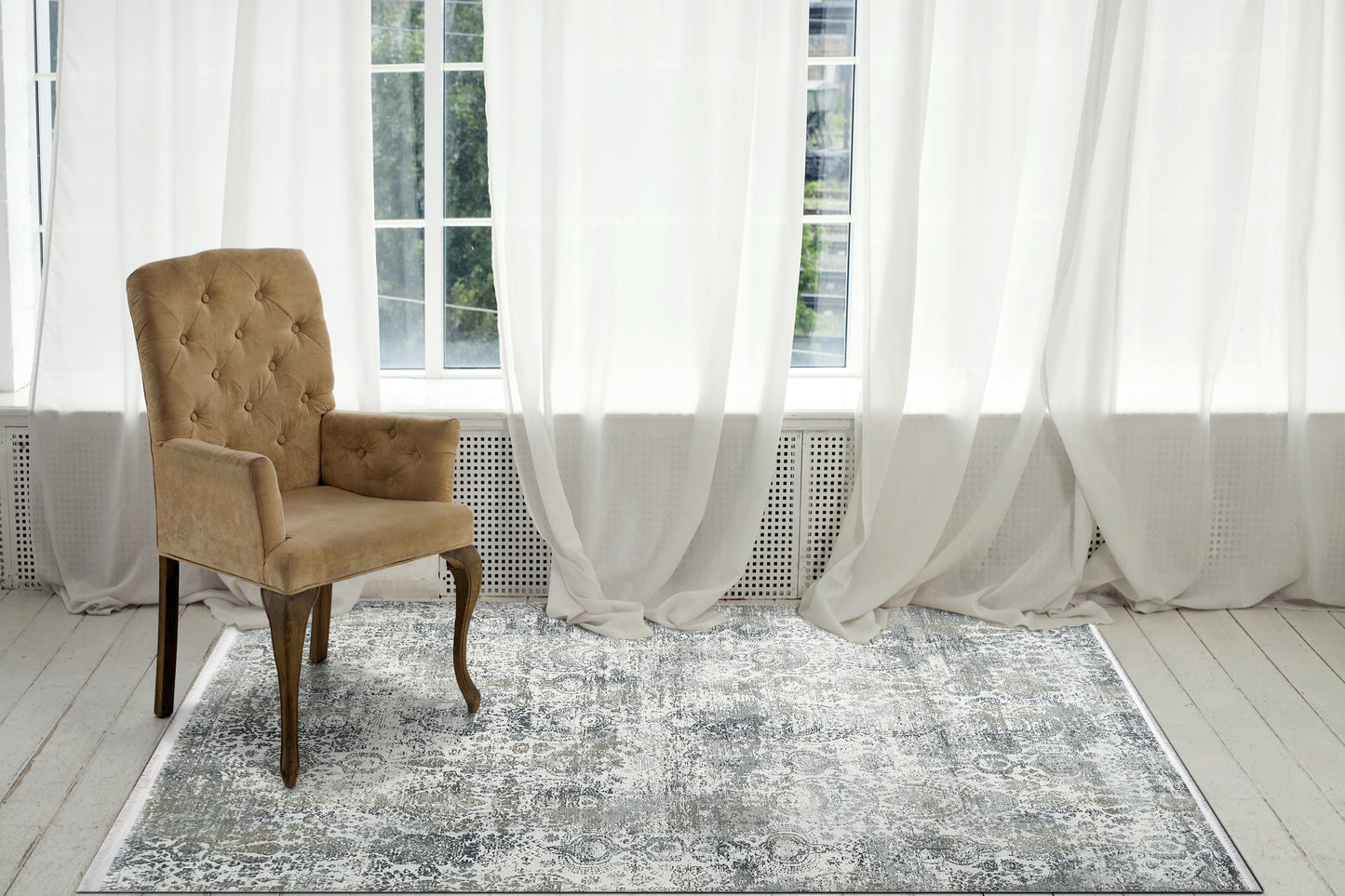 Ruby 2162-190 Ivory/Grey Area Rug