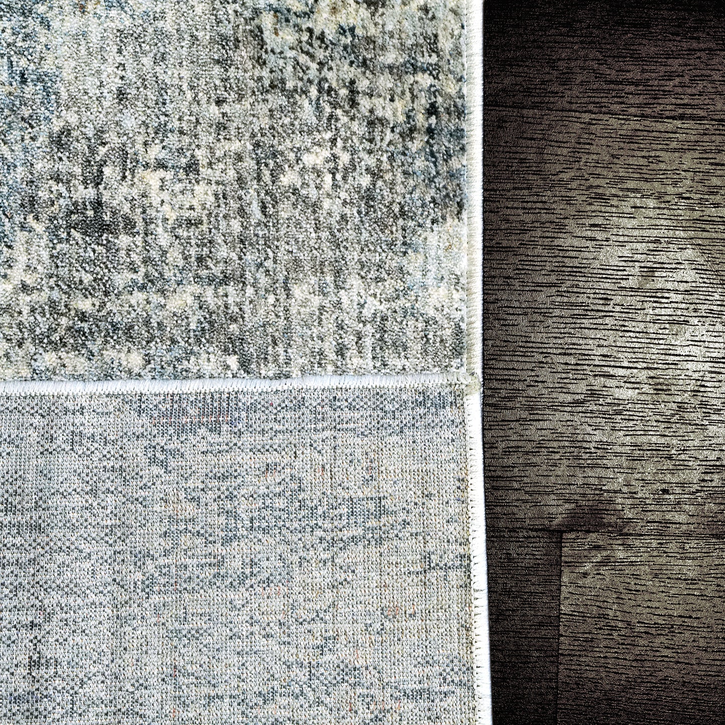 Savoy 3574-958 Silver/Blue/Beige Area Rug