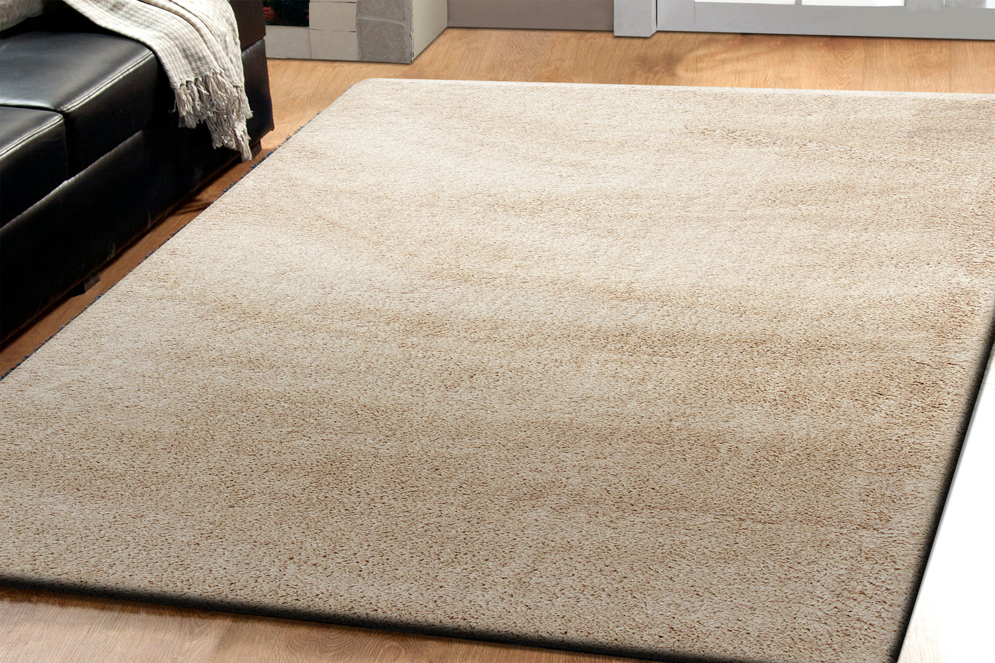 Silky Shag 5900-115 Beige Area Rug