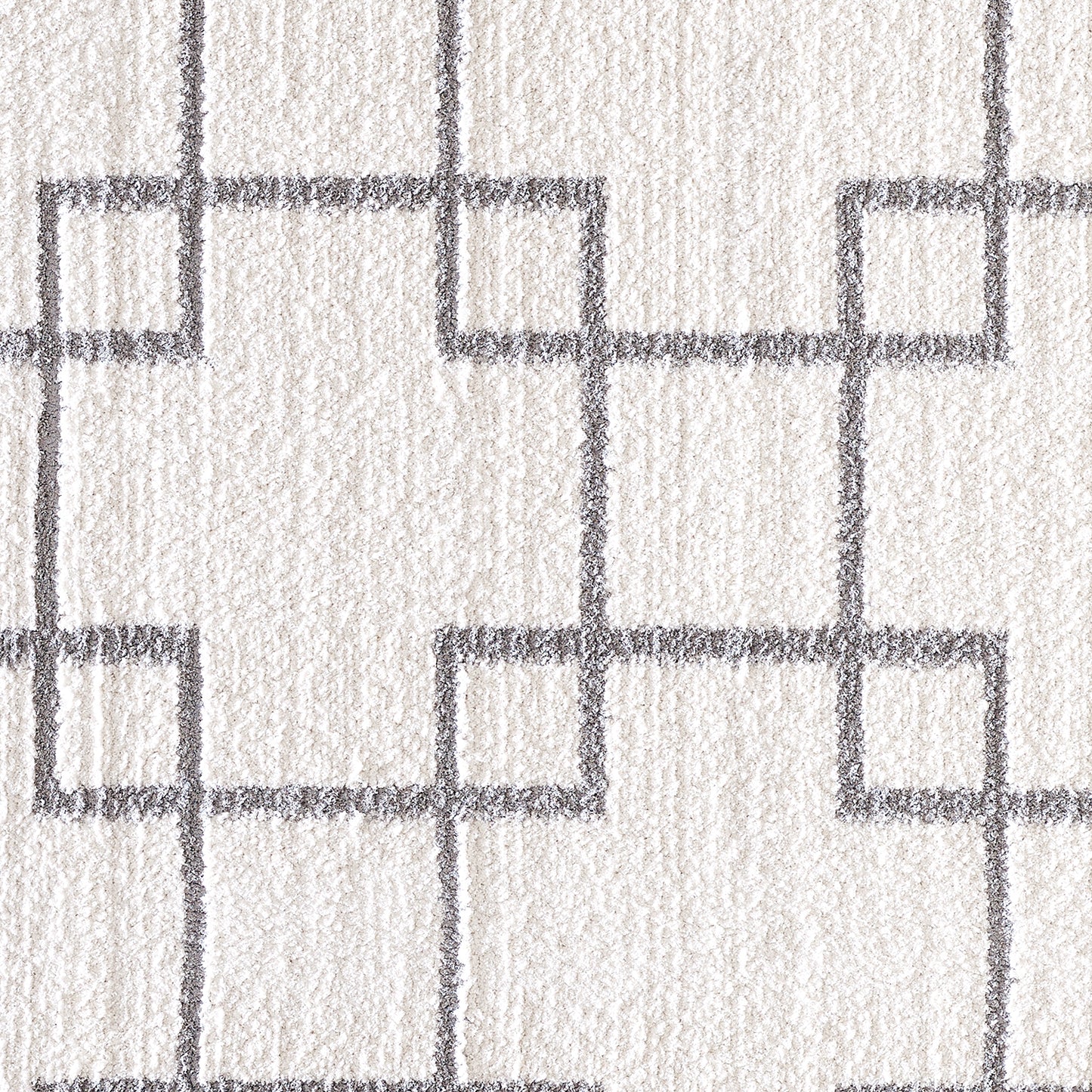 Silky Shag 5901-119 Ivory/Silver Area Rug