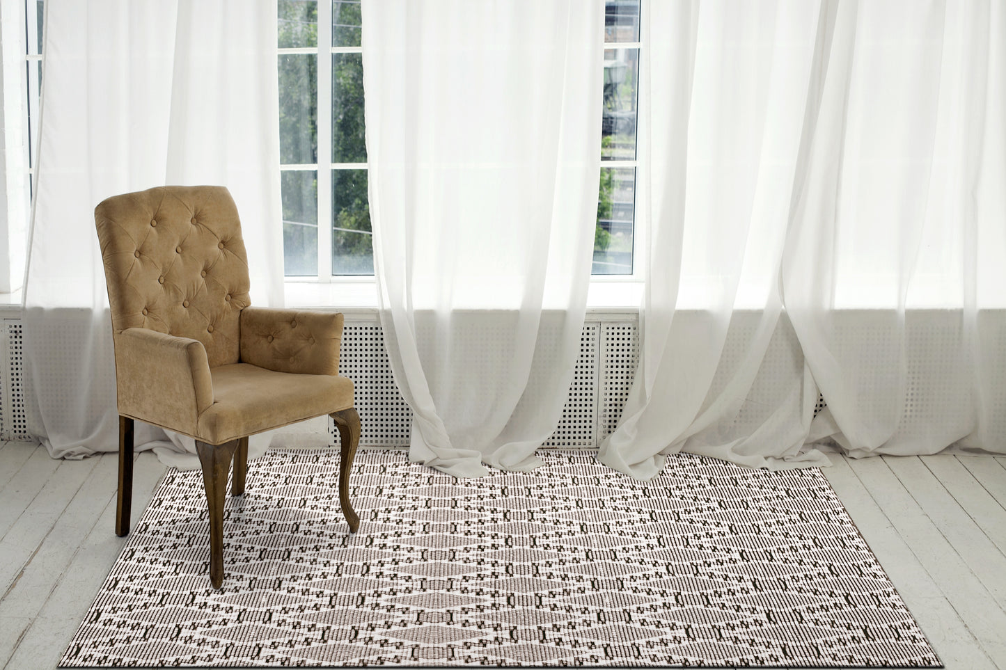 Soul 7401-190 Ivory/Charcoal Area Rug