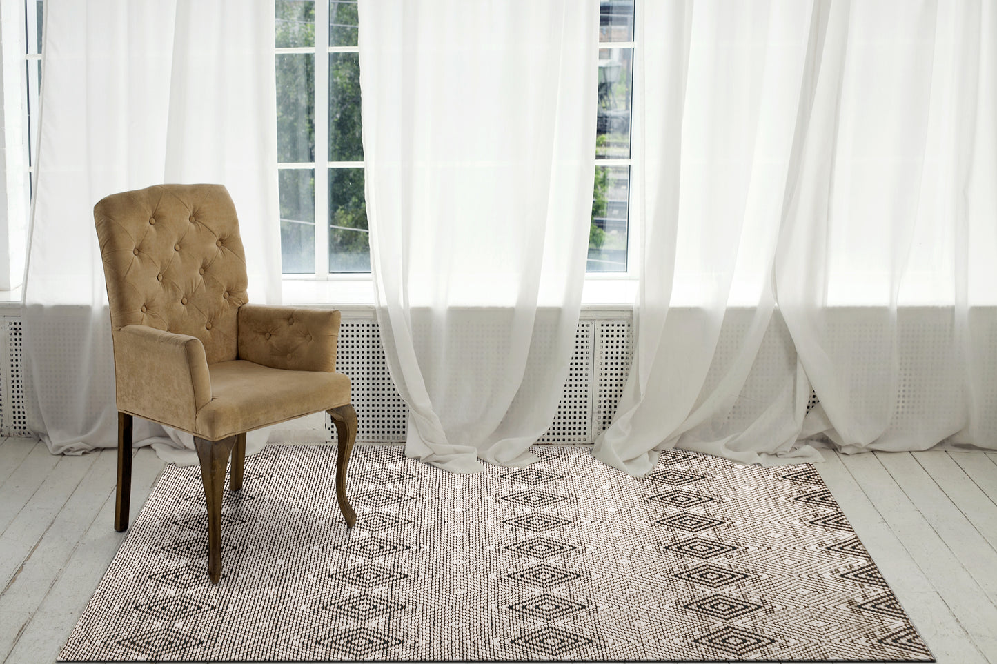 Soul 7405-190 Ivory/Charcoal Area Rug