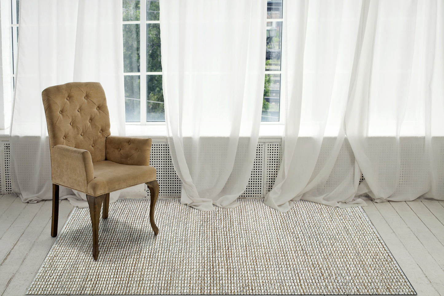 Step 8640-809 Beige/Light Grey Area Rug