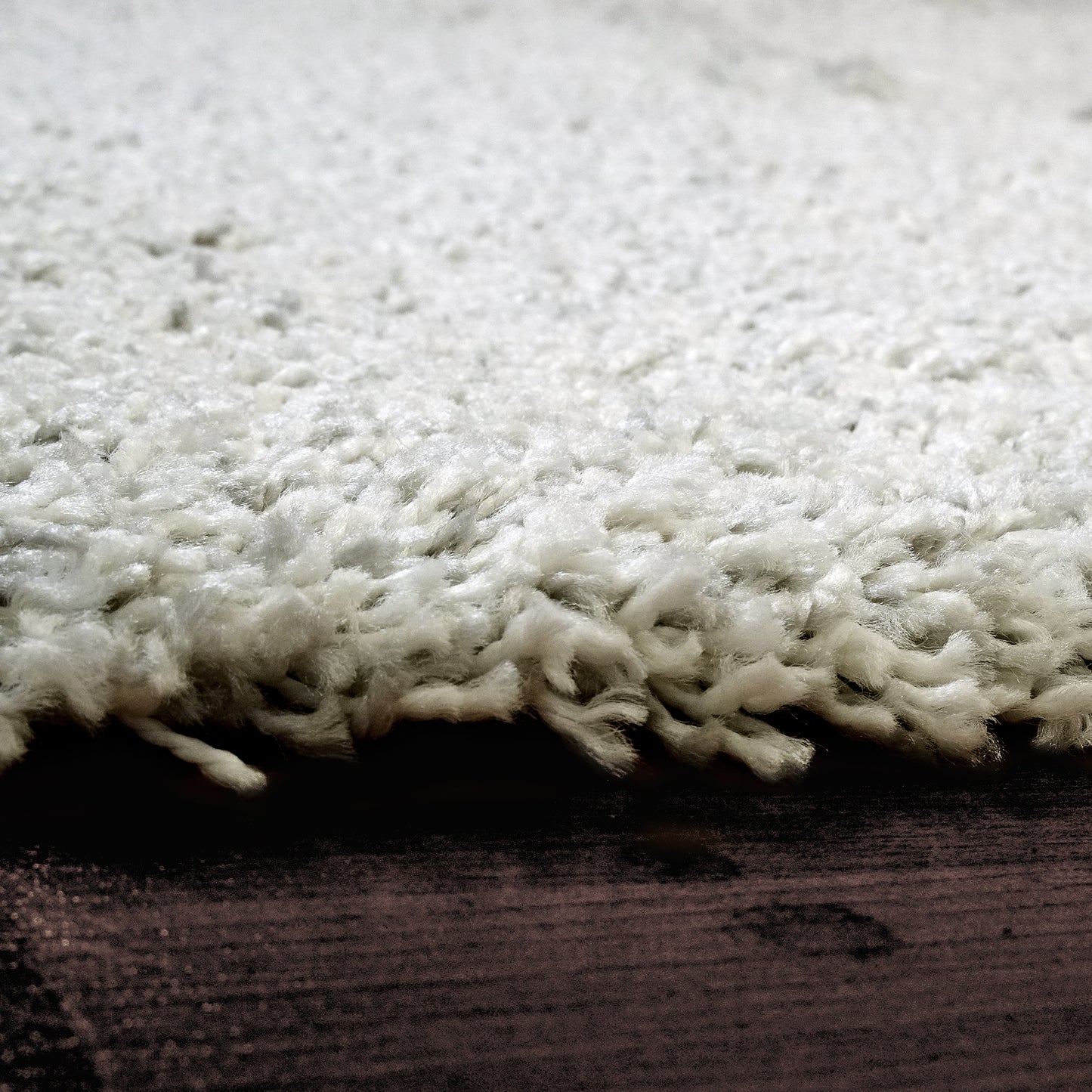 Super Shaggy 3720-100 Ivory Area Rug 5x7