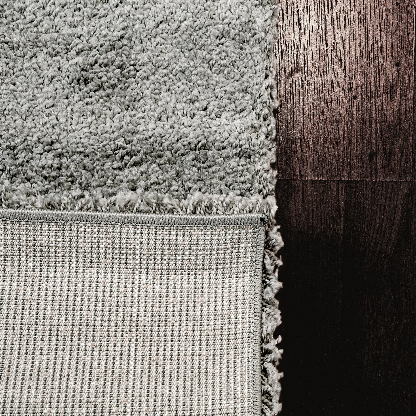 Super Shaggy 3720-903 Silver Area Rug 5X7