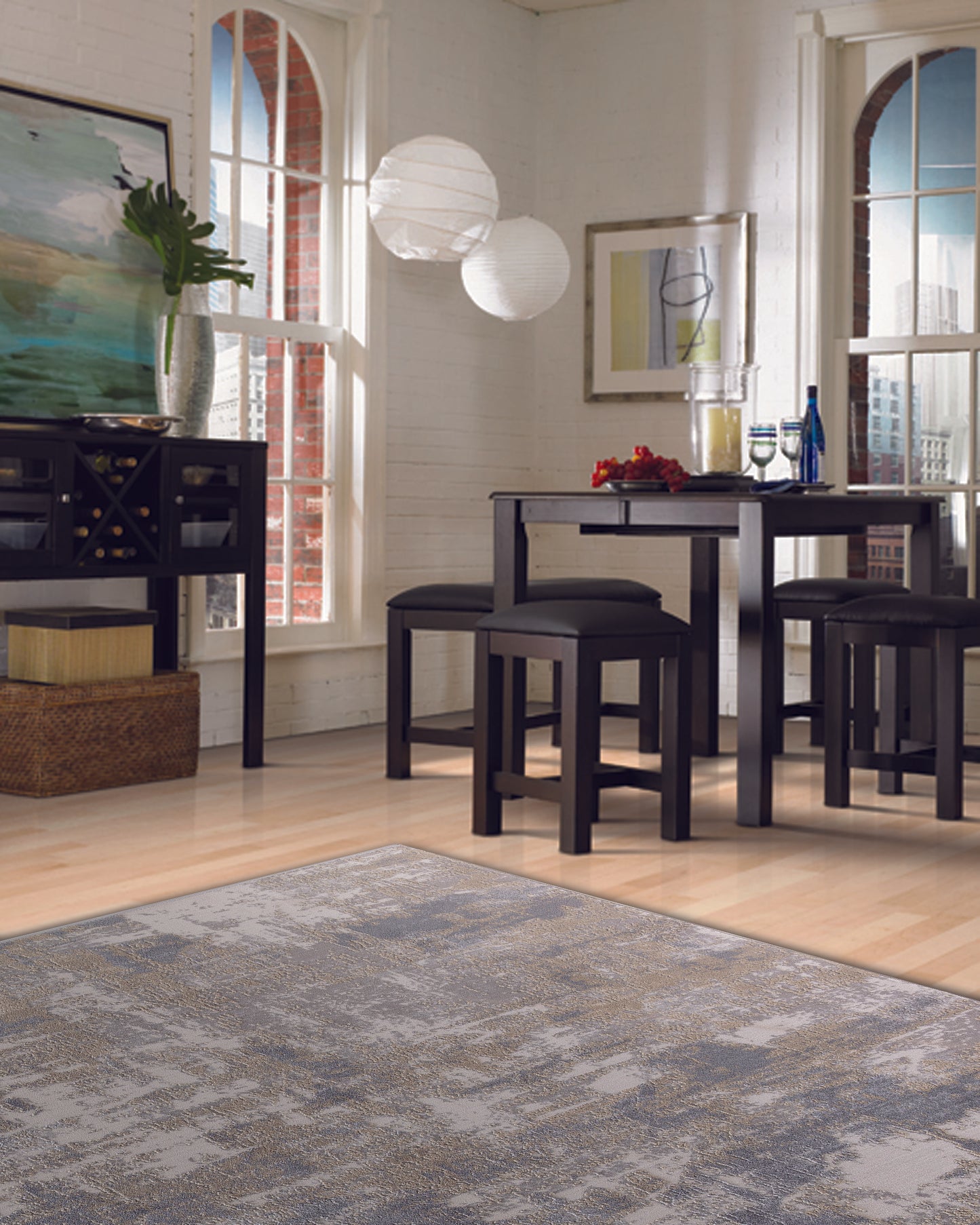 Torino 3329-970 Grey/Beige Area Rug