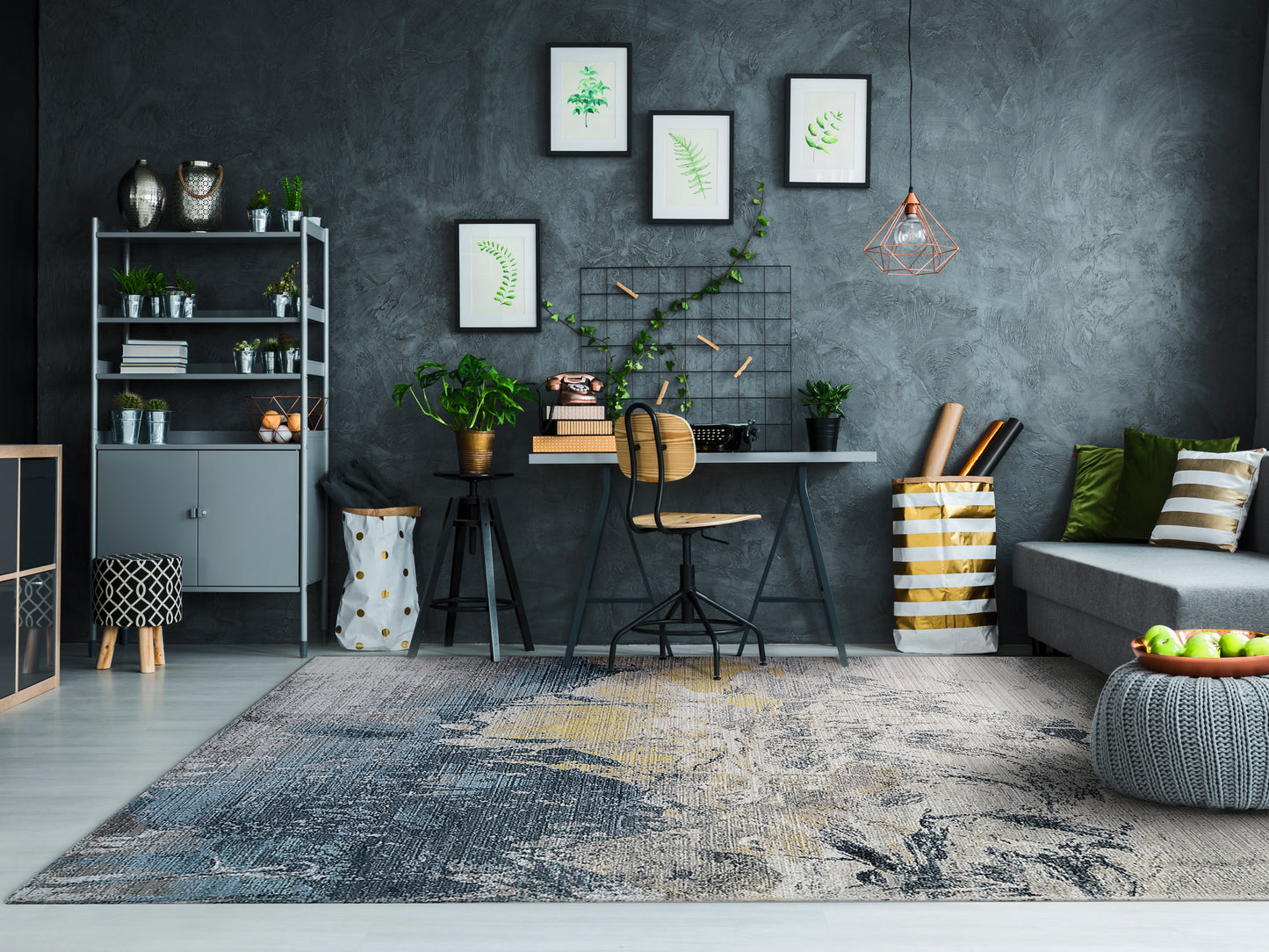 Unique 4052-199 Cream/Multi Area Rug