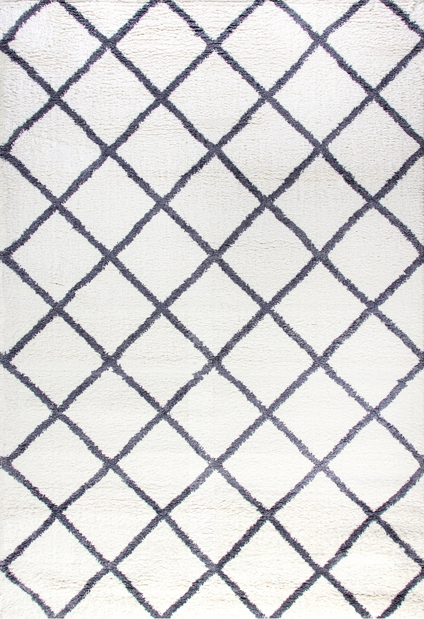 Velvet 5920-109 Grey/Ivory Shag Rug