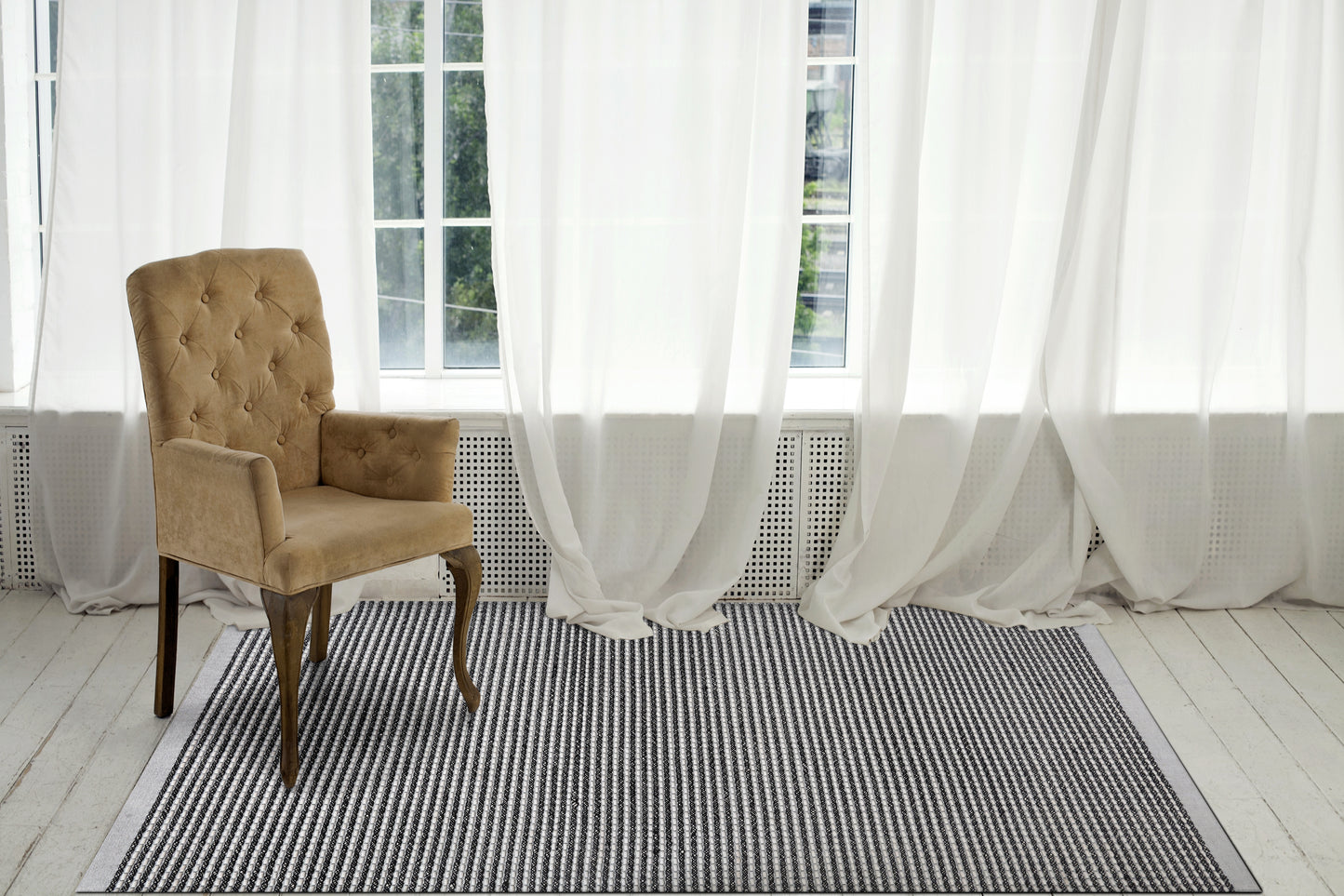 Vici 4622-119 Ivory/Charcoal Area Rug