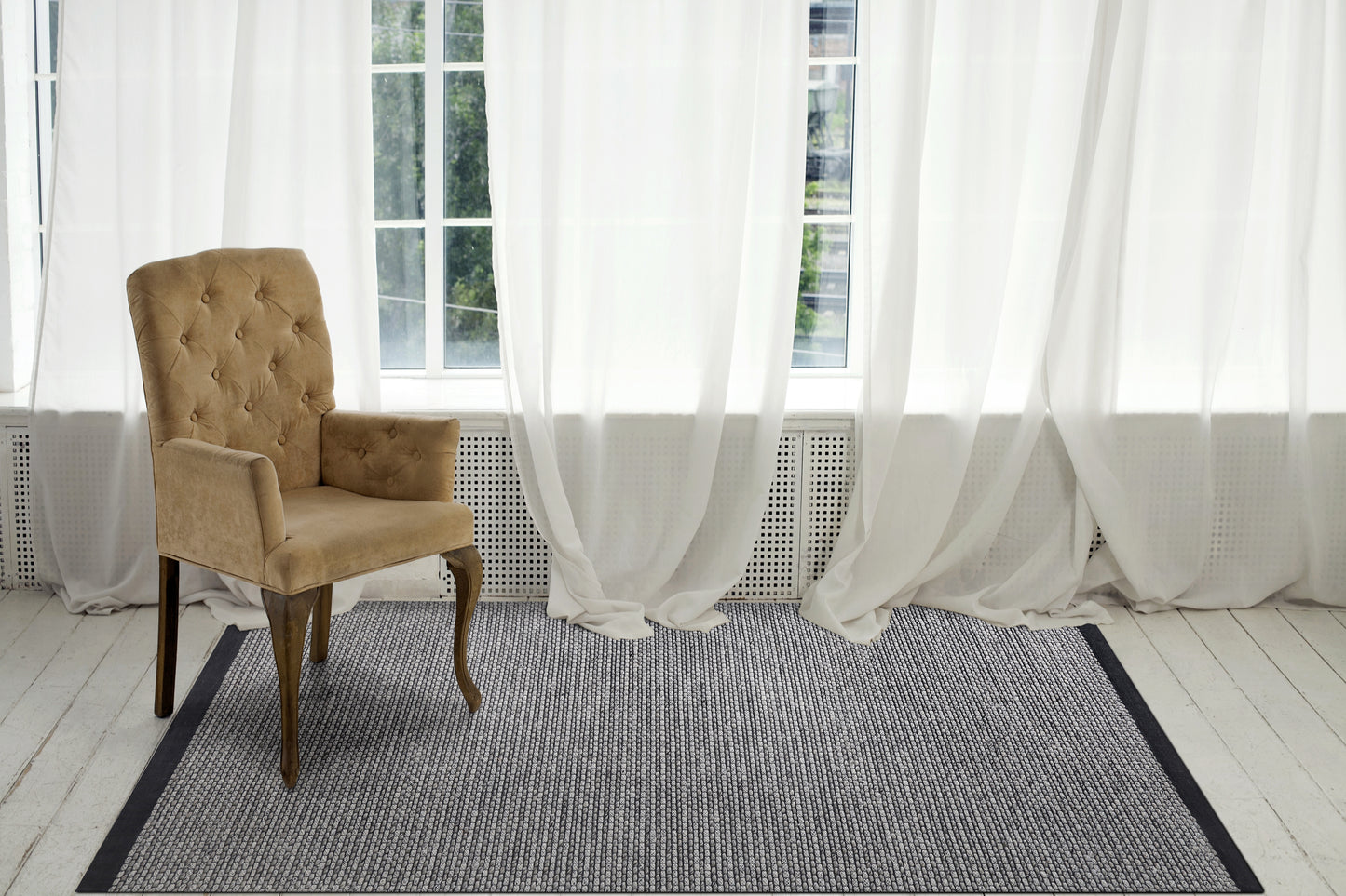 Vici 4622-199 Ivory/Light Grey/Black Area Rug