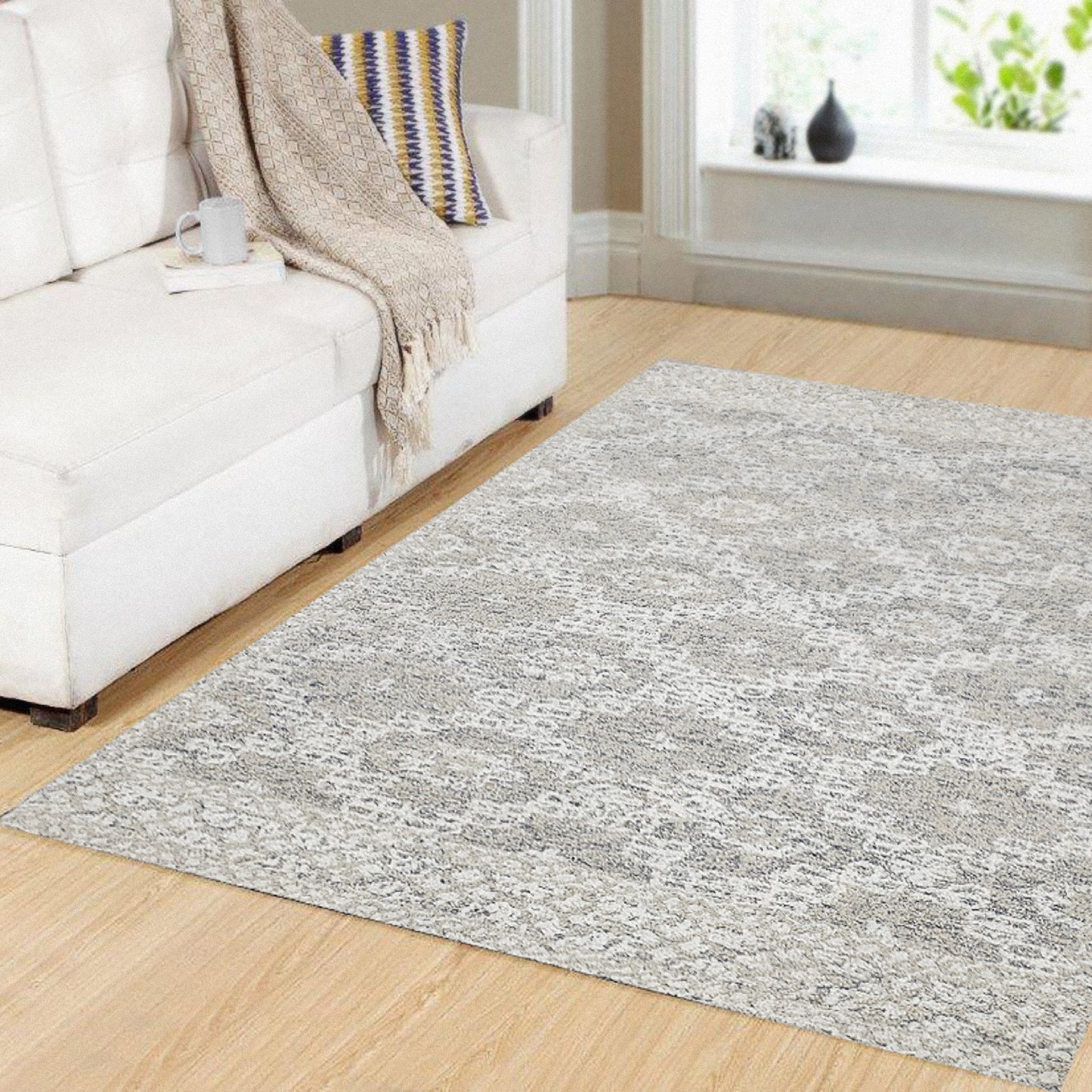 Vigo 2047-810 Taupe/Ivory Area Rug