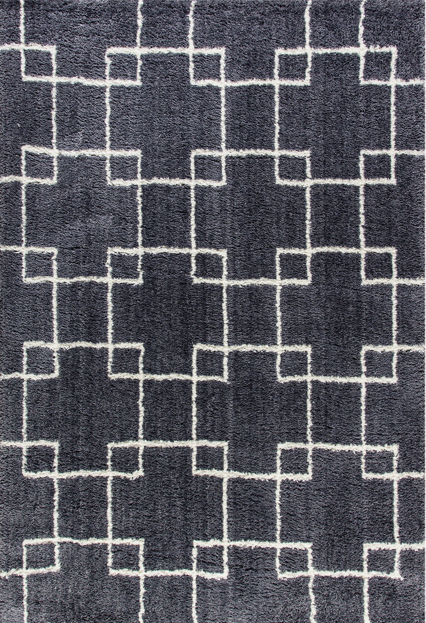 Velvet 5901-900 Grey Shag Rug