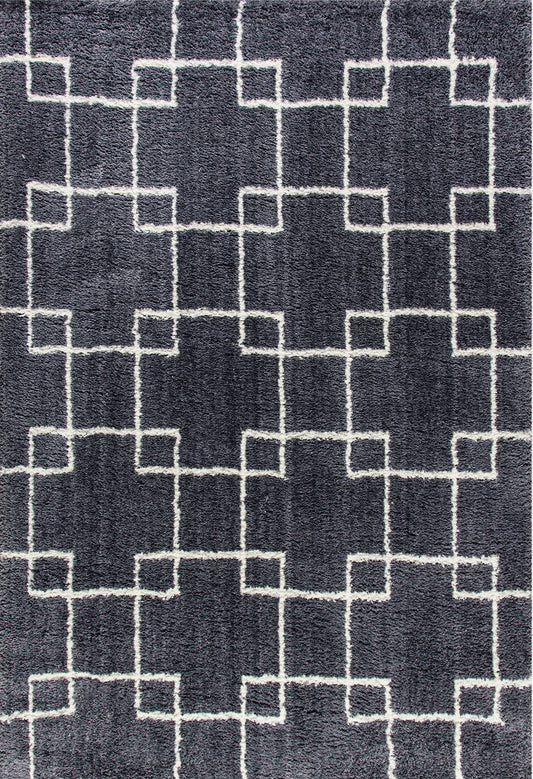 Velvet 5901-900 Grey Shag Rug