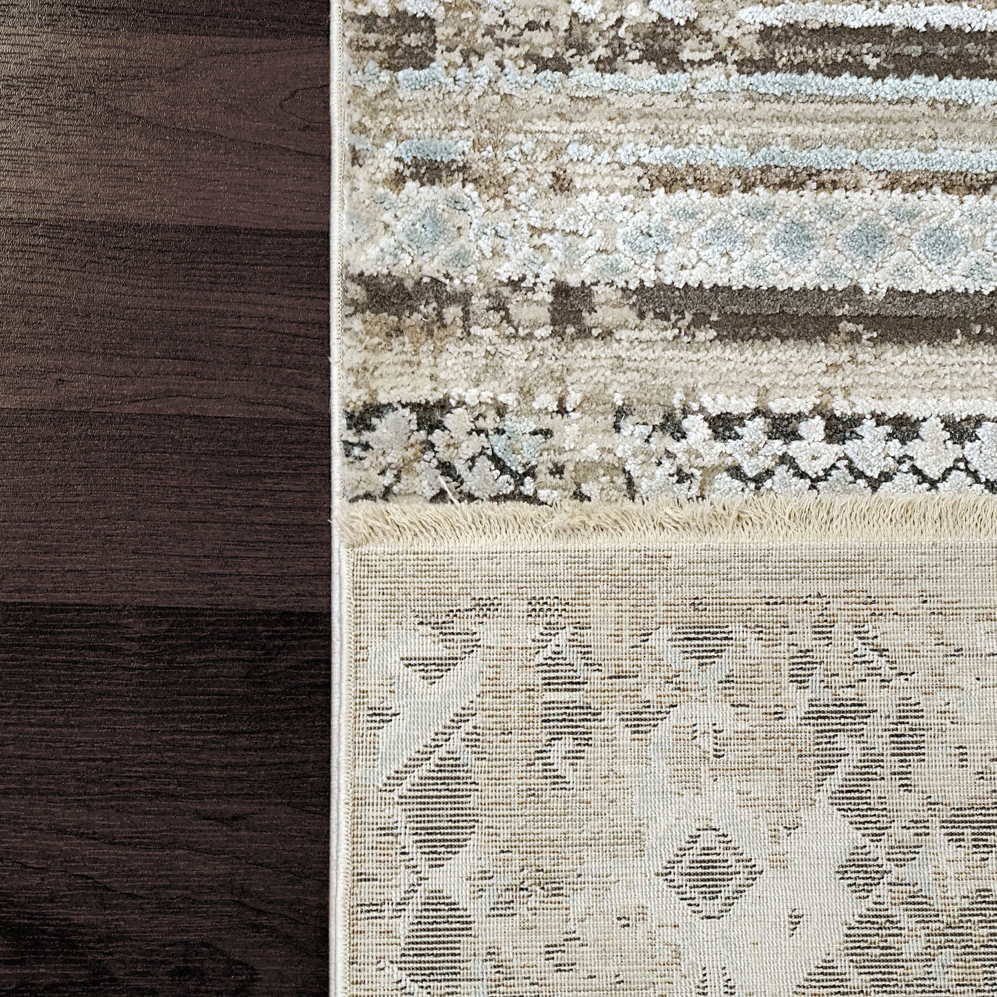 Wingo 7956-985 Grey/Cream/Blue Area Rug