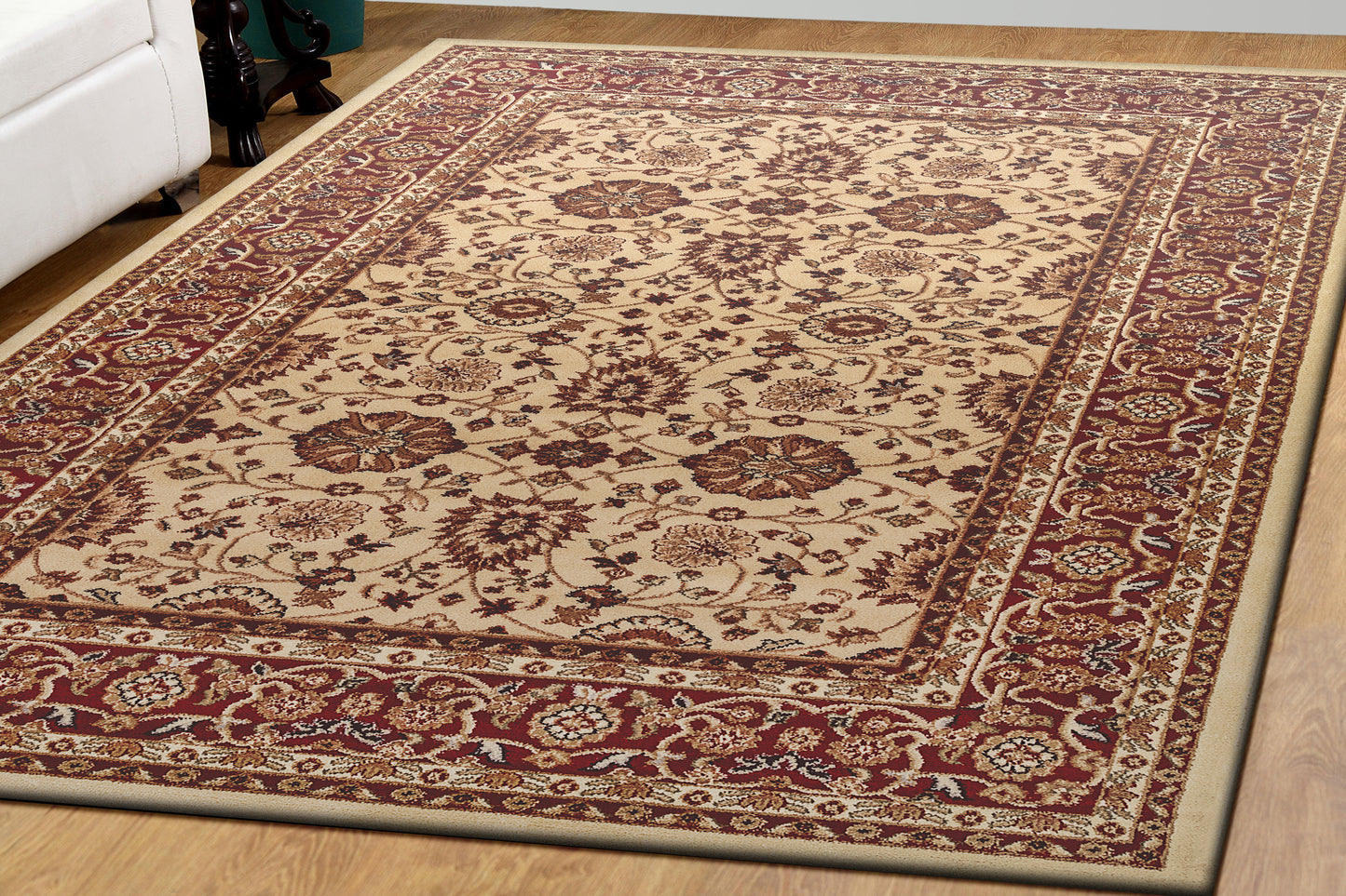 Yazd 2803-130 Cream/Red Area Rug
