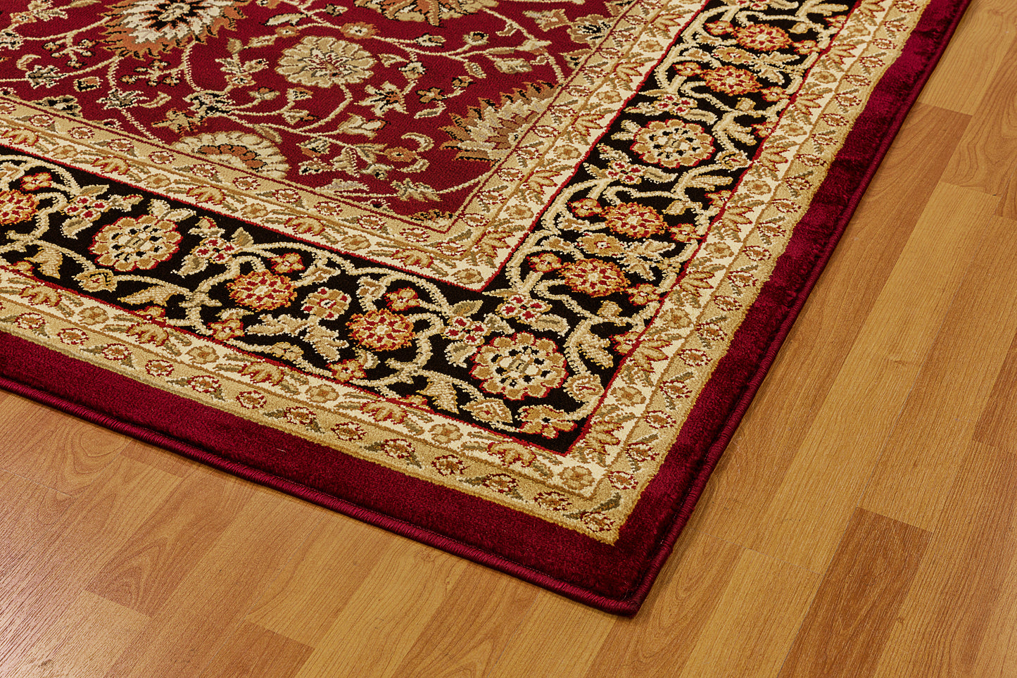 Yazd 2803-390 Red/Black Area Rug