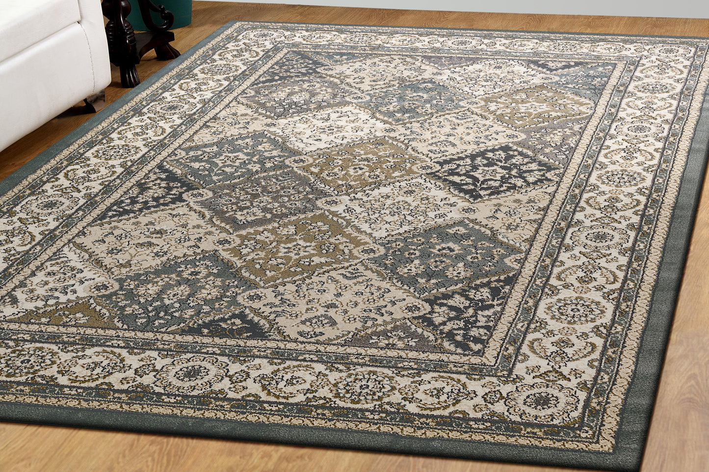 Yazd 2816-510 Blue/Ivory Area Rug