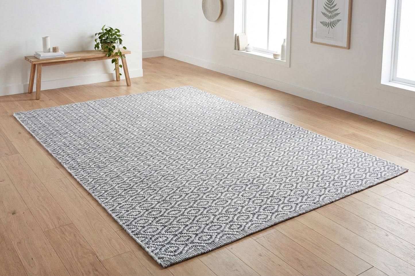 Allegra 2987-915 Grey/Ivory/Denim Area Rug