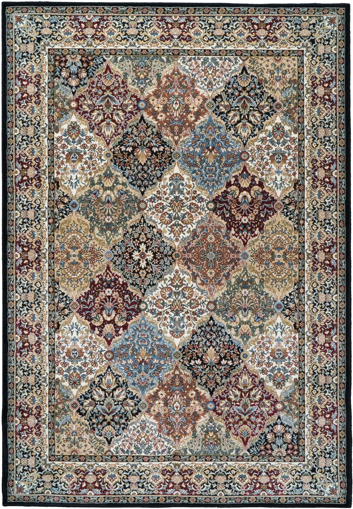 Ancient Garden 57008-3233 Multi Area Rug