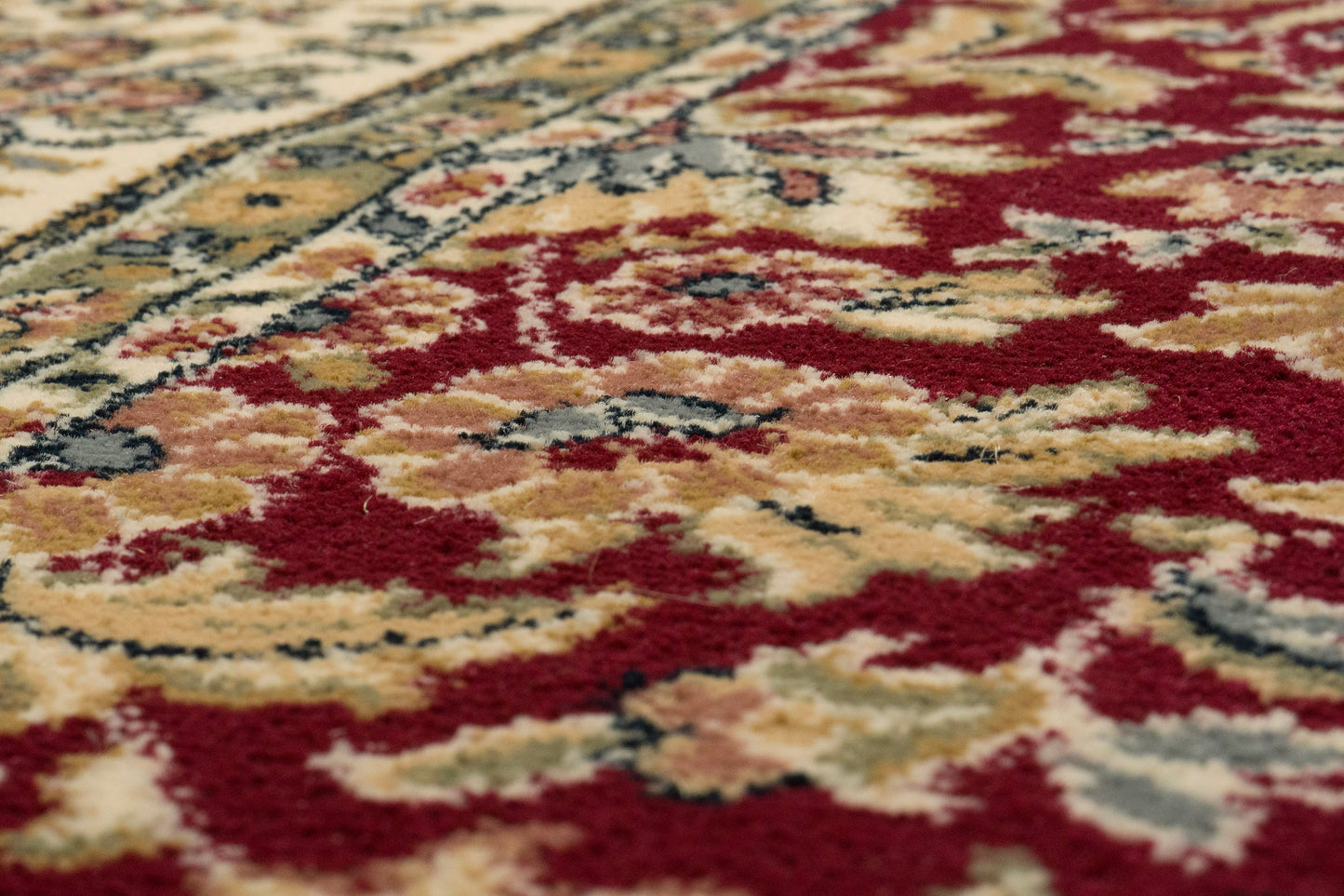 Ancient Garden 57078-1414 Red/Ivory Area Rug