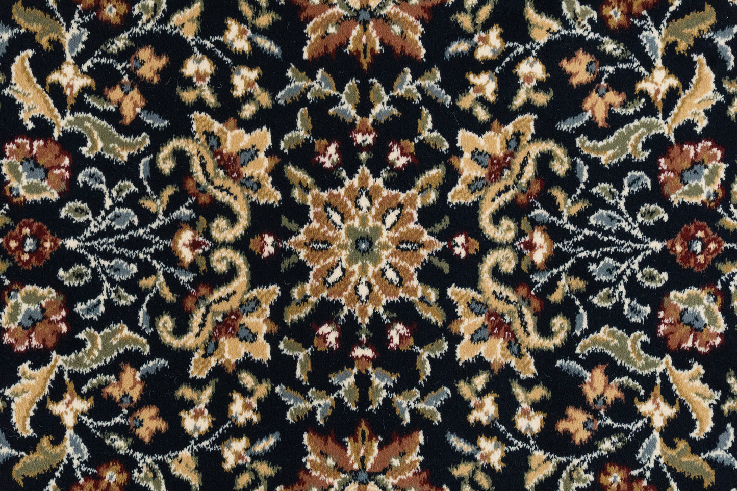 Ancient Garden 57078-3434 Blue/Ivory Area Rug