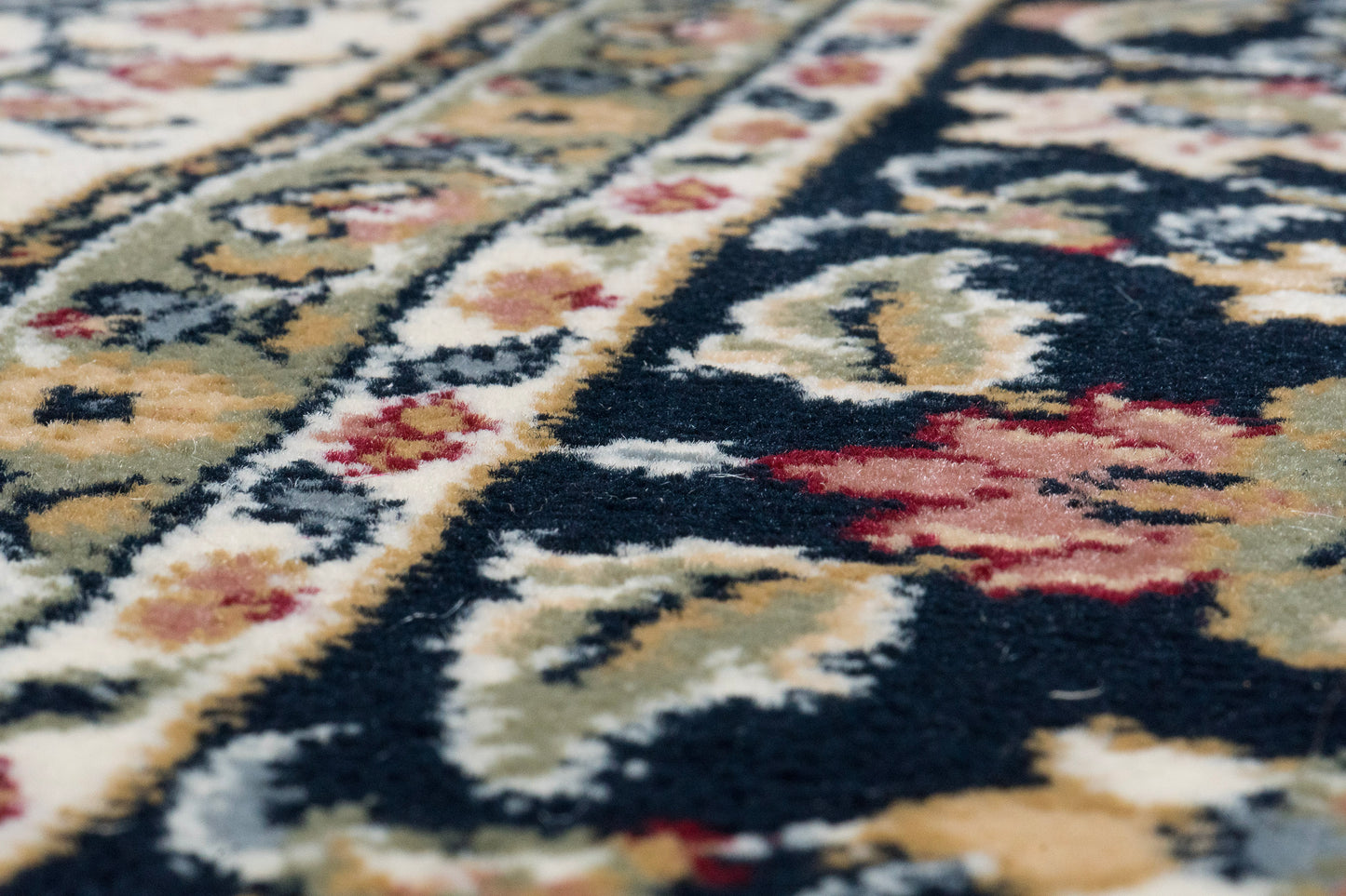 Ancient Garden 57078-3434 Blue/Ivory Area Rug