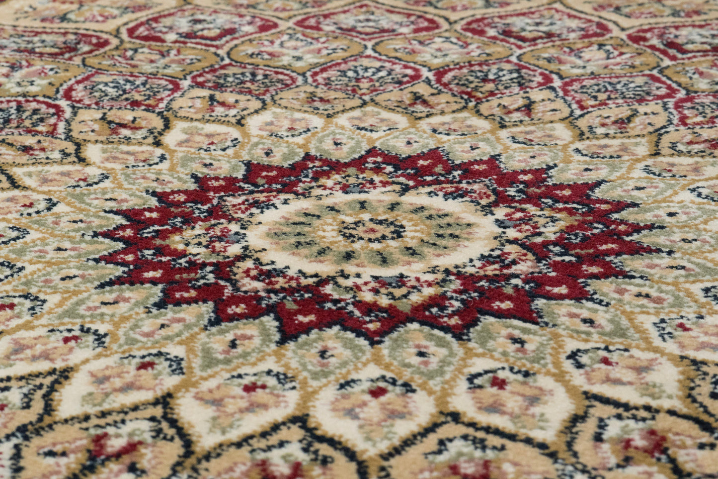 Ancient Garden 57090-1484 Red Area Rug