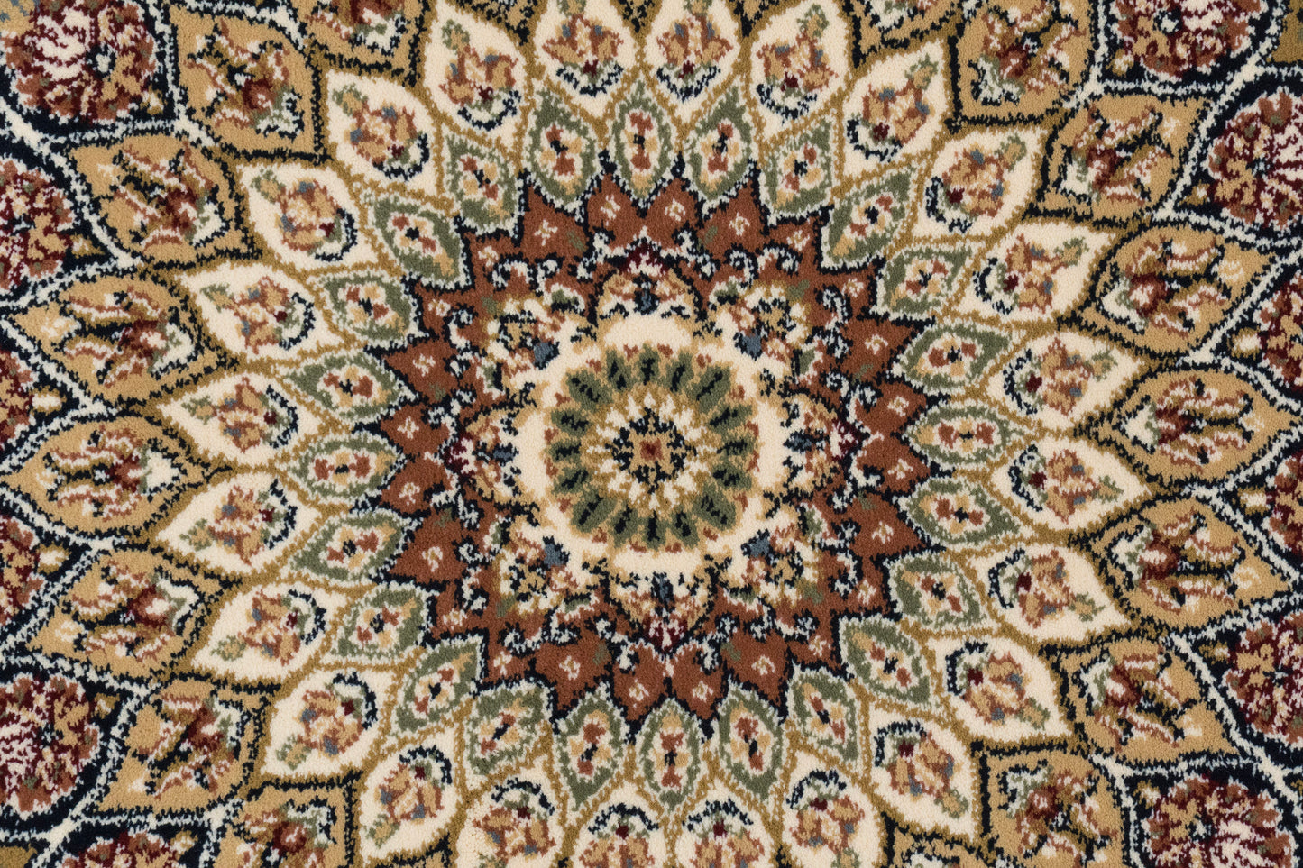 Ancient Garden 57090-3484 Navy Area Rug