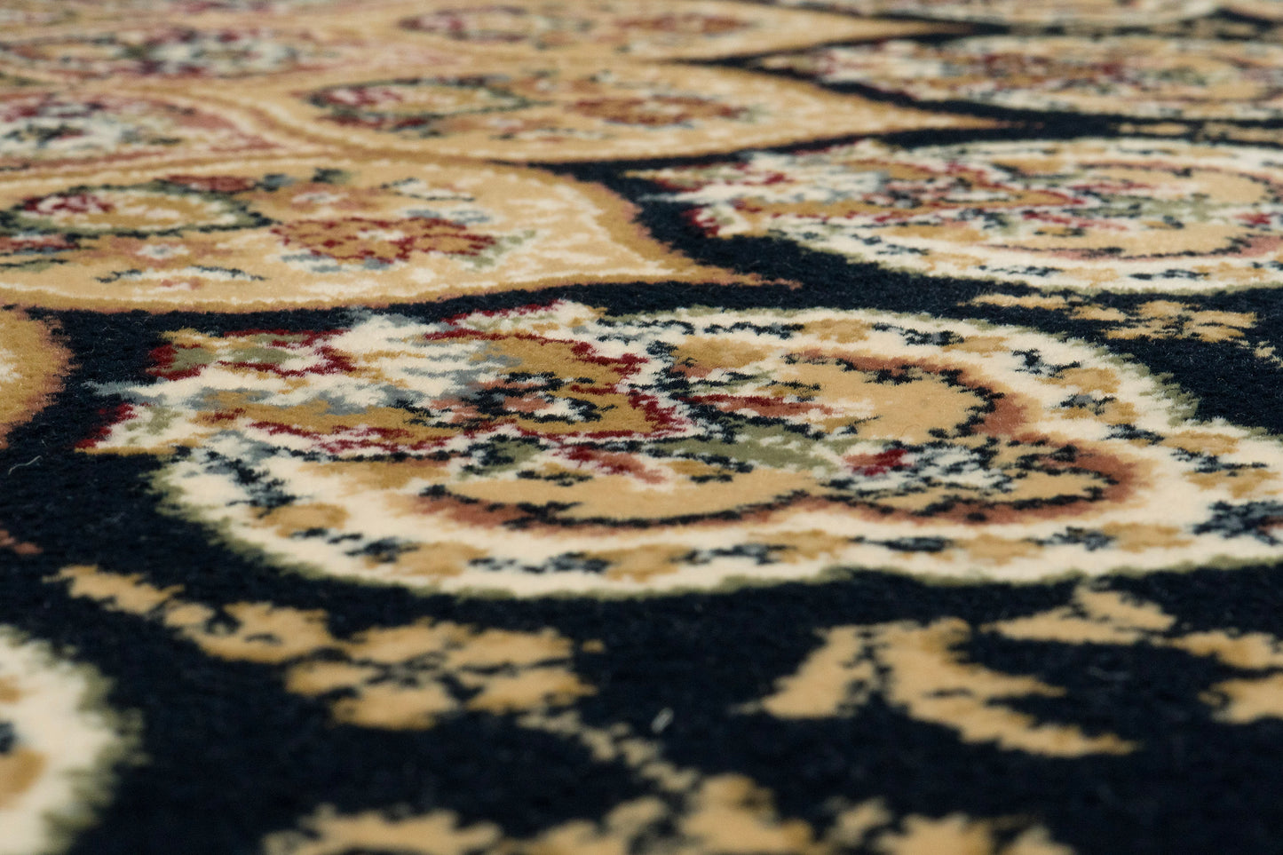 Ancient Garden 57090-3484 Navy Area Rug