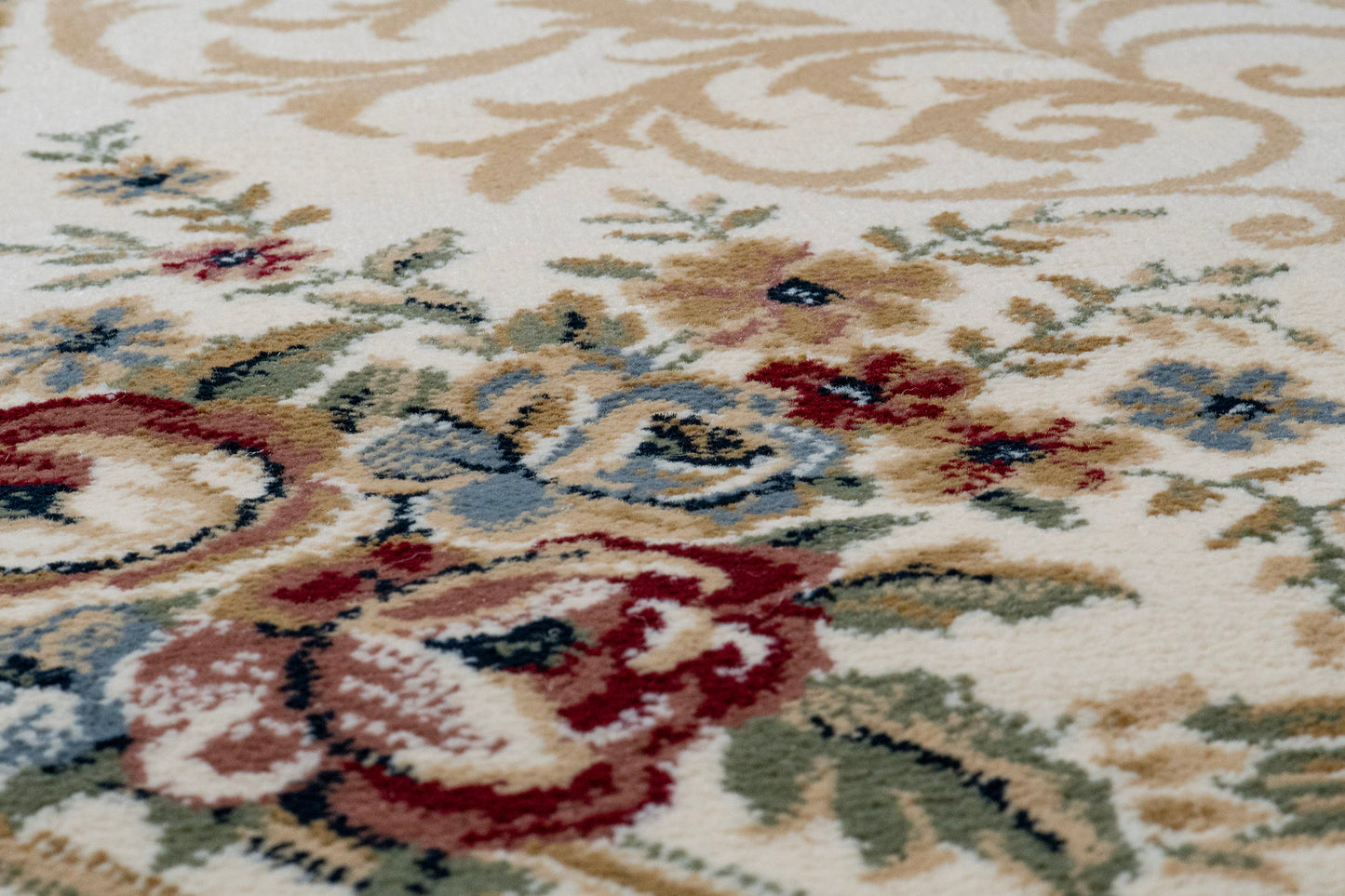 Ancient Garden 57091-6464 Ivory Area Rug