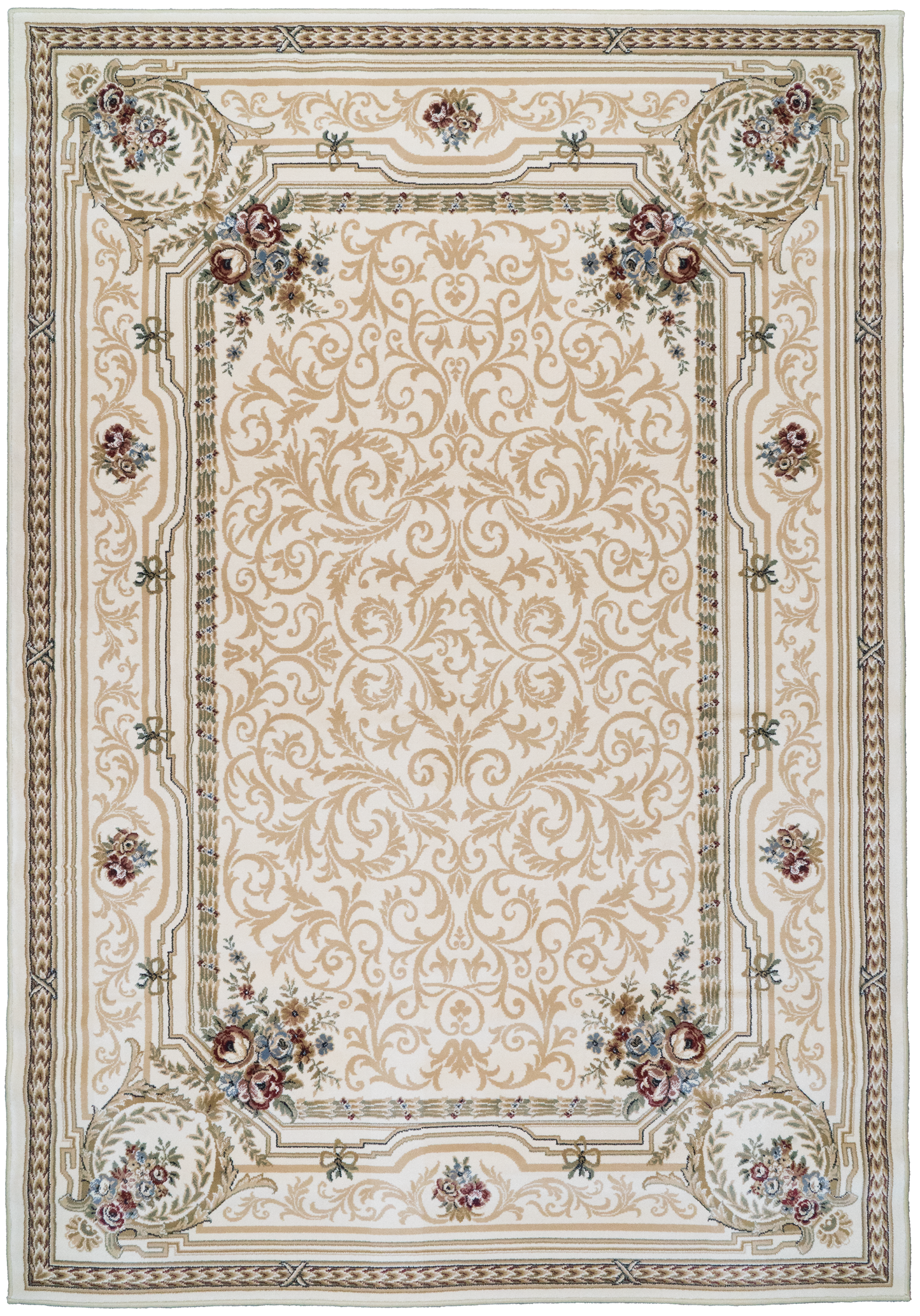 Ancient Garden 57091-6464 Ivory Area Rug