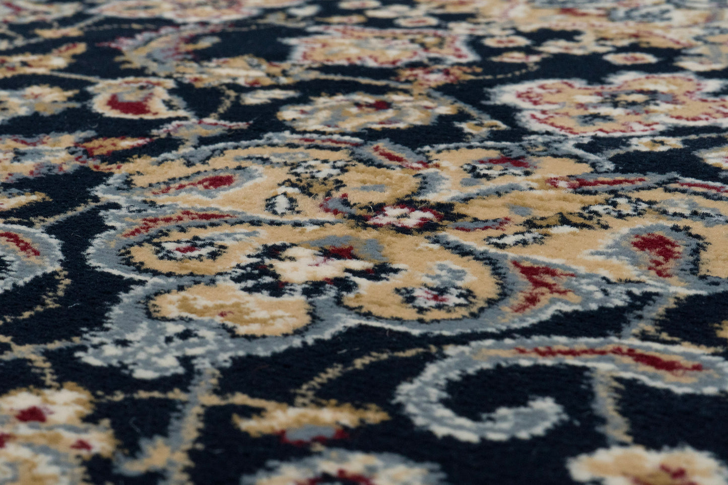 Ancient Garden 57119-3434 Blue/Ivory Area Rug