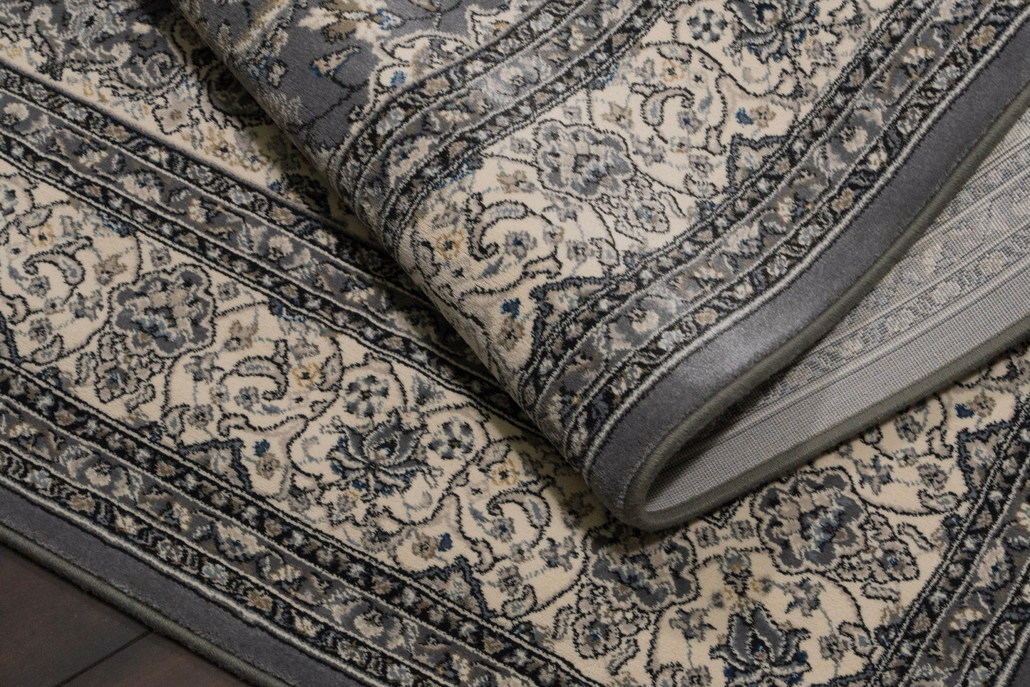 Ancient Garden 57119-5666 Grey/Cream Area Rug