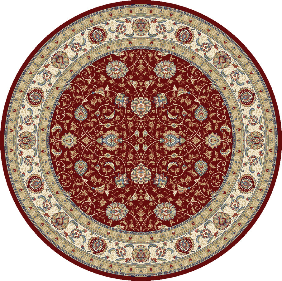 Ancient Garden 57120-1464 Red/Ivory Area Rug