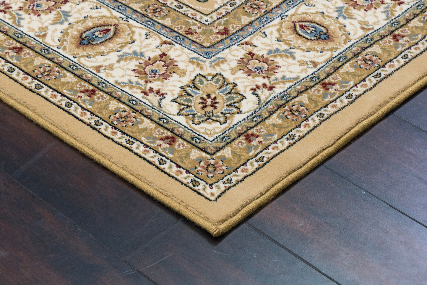 Ancient Garden 57120-2464 Light Gold/Ivory Area Rug