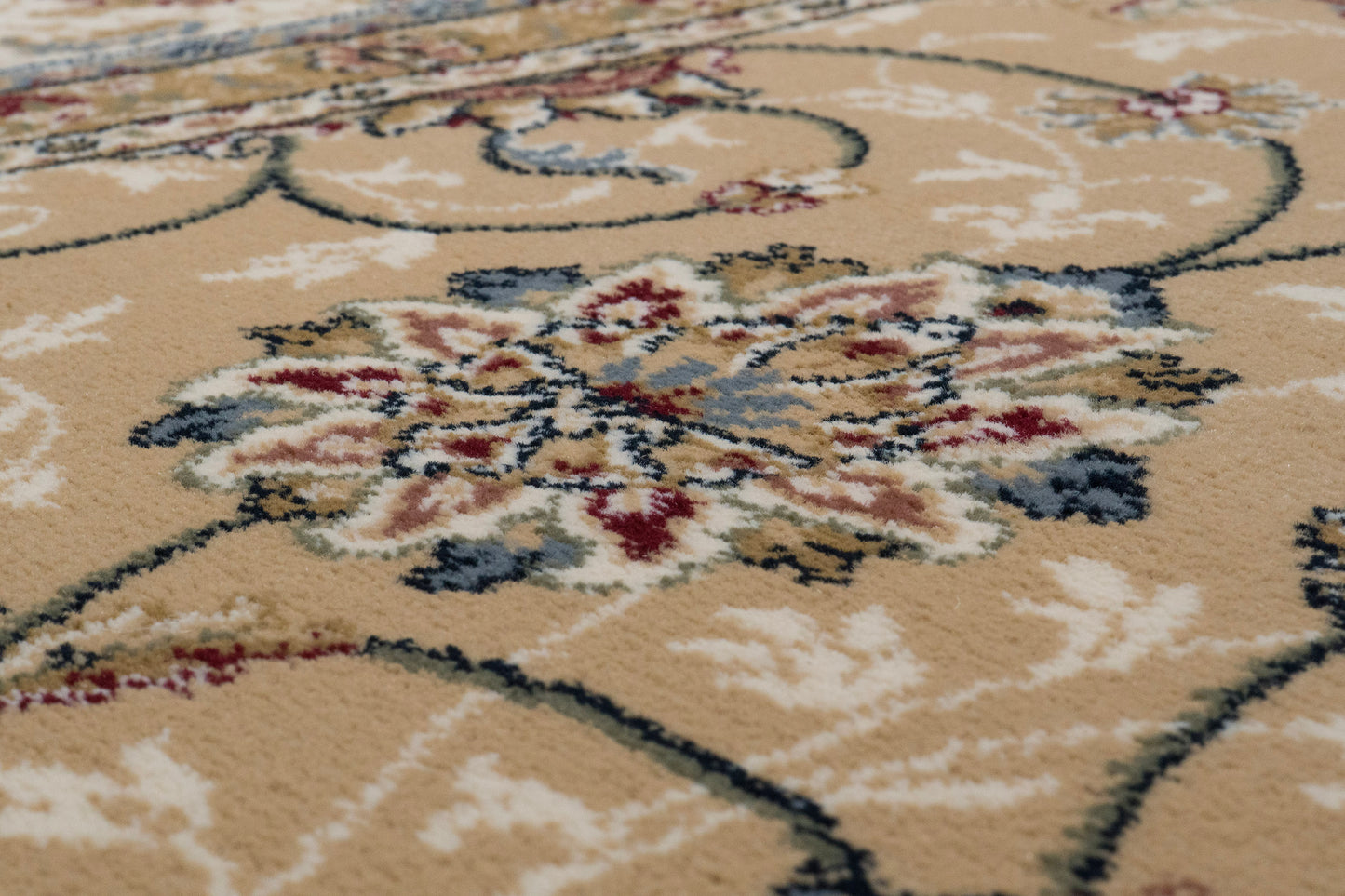 Ancient Garden 57120-2464 Light Gold/Ivory Area Rug