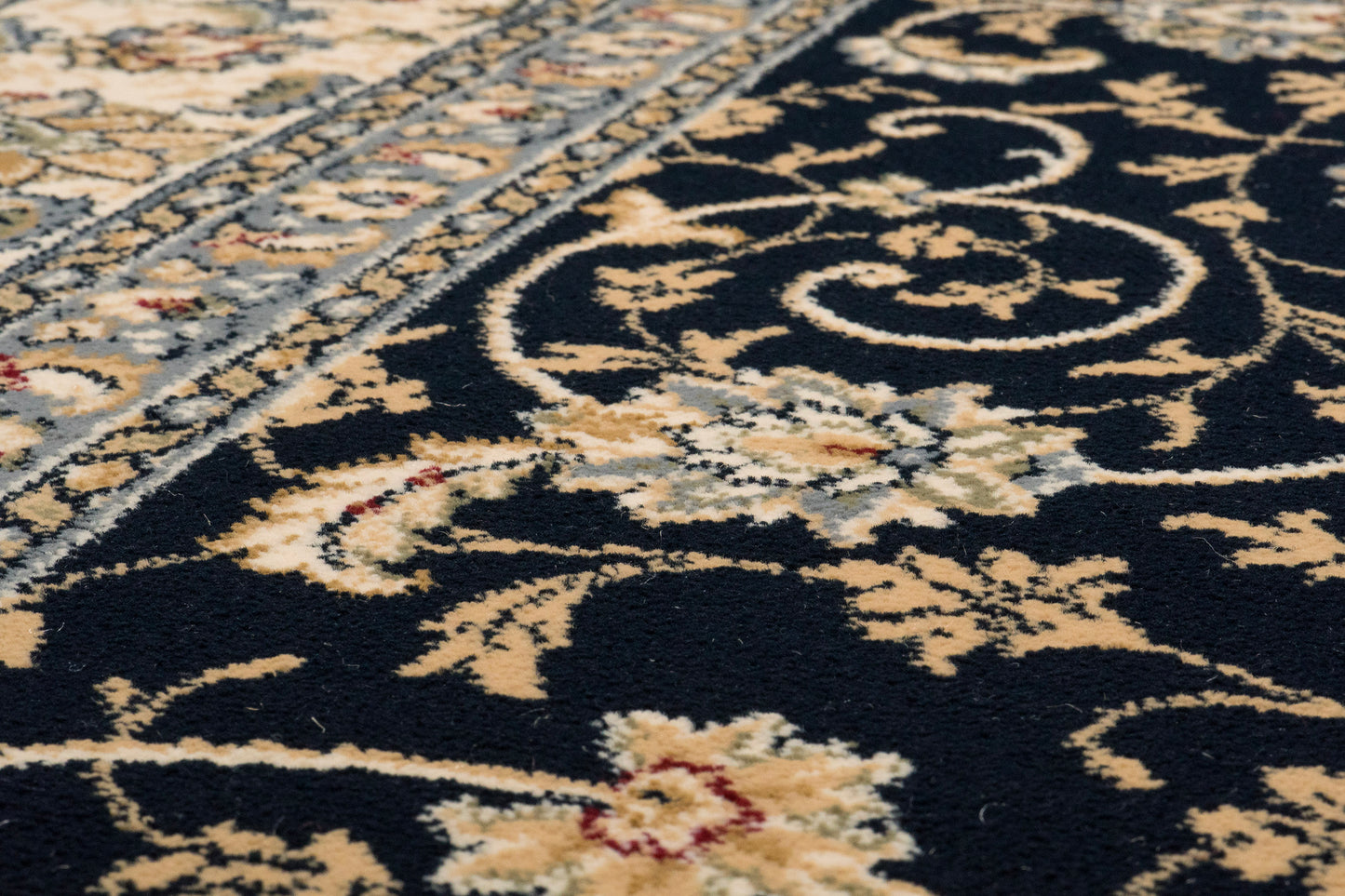 Ancient Garden 57120-3464 Blue/Ivory Area Rug