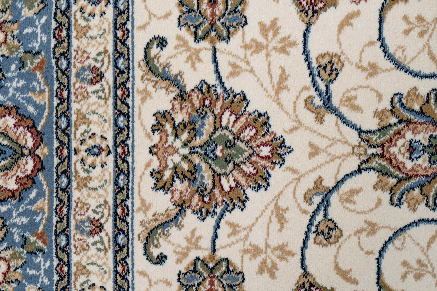 Ancient Garden 57120-6454 Ivory/Light Blue Area Rug