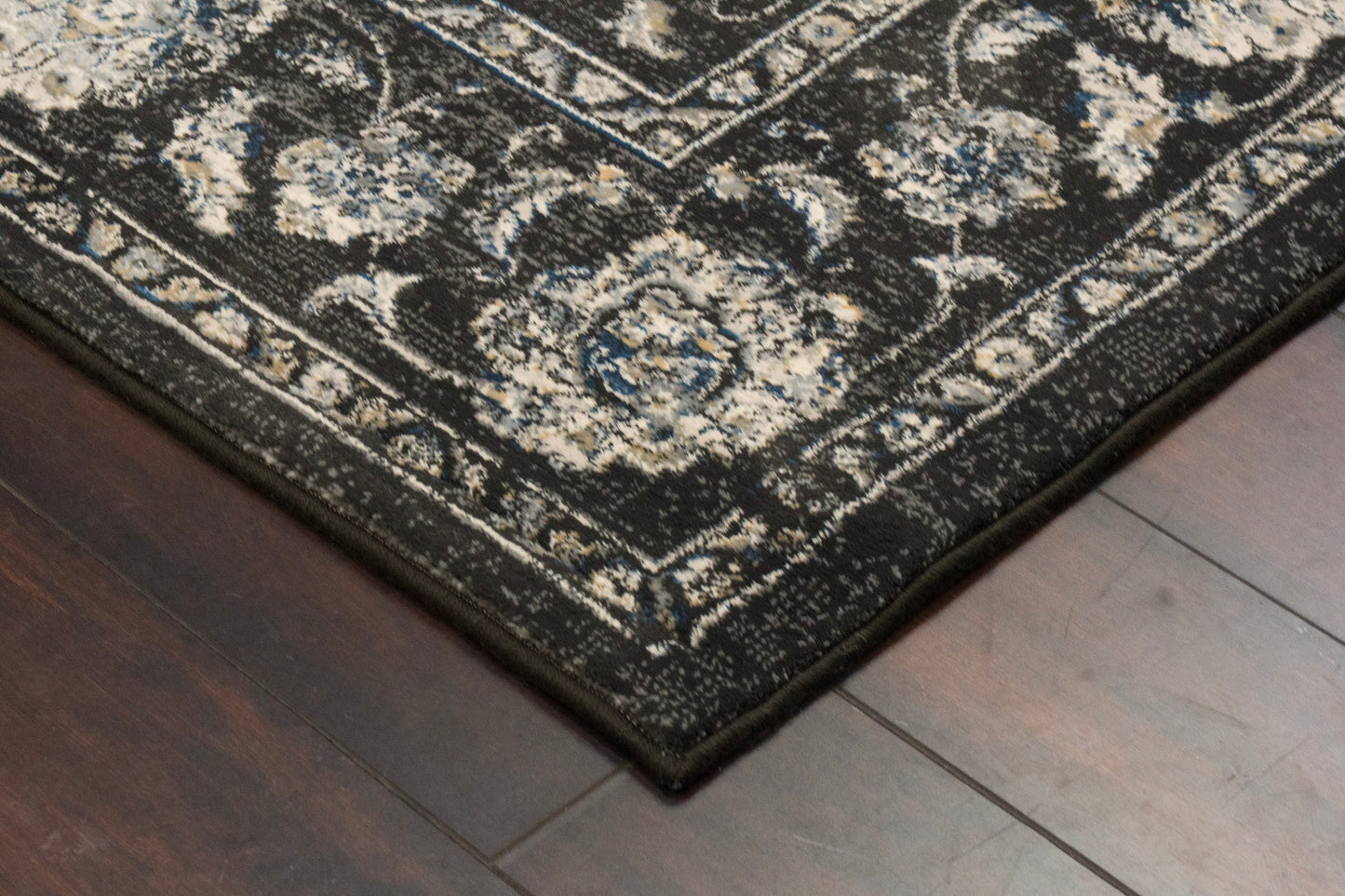 Ancient Garden 57126-3636 Charcoal/Silver Area Rug