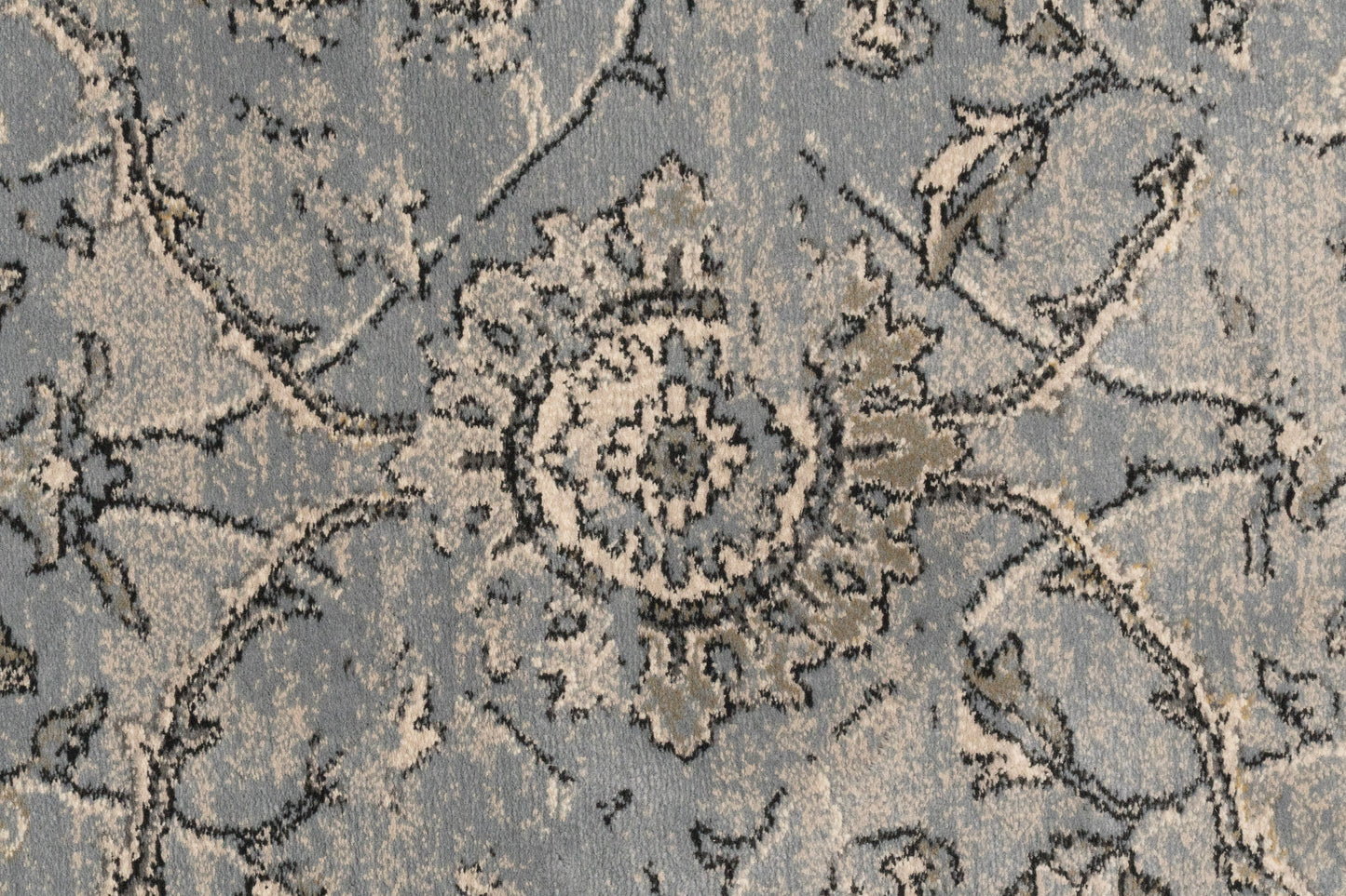 Ancient Garden 57136-4646 Steel Blue/Cream Area Rug