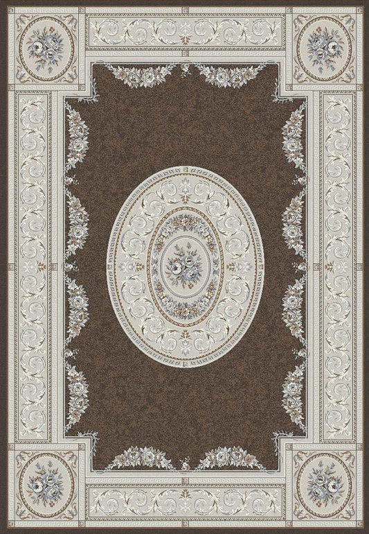 Ancient Garden 57226-3295 Brown/Cream Area Rug