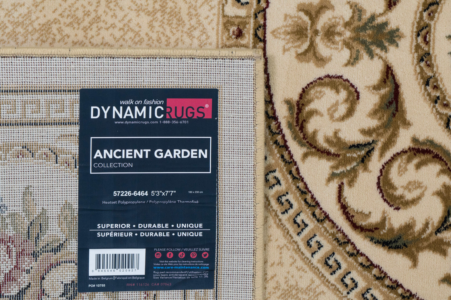 Ancient Garden 57226-6464 Ivory Area Rug