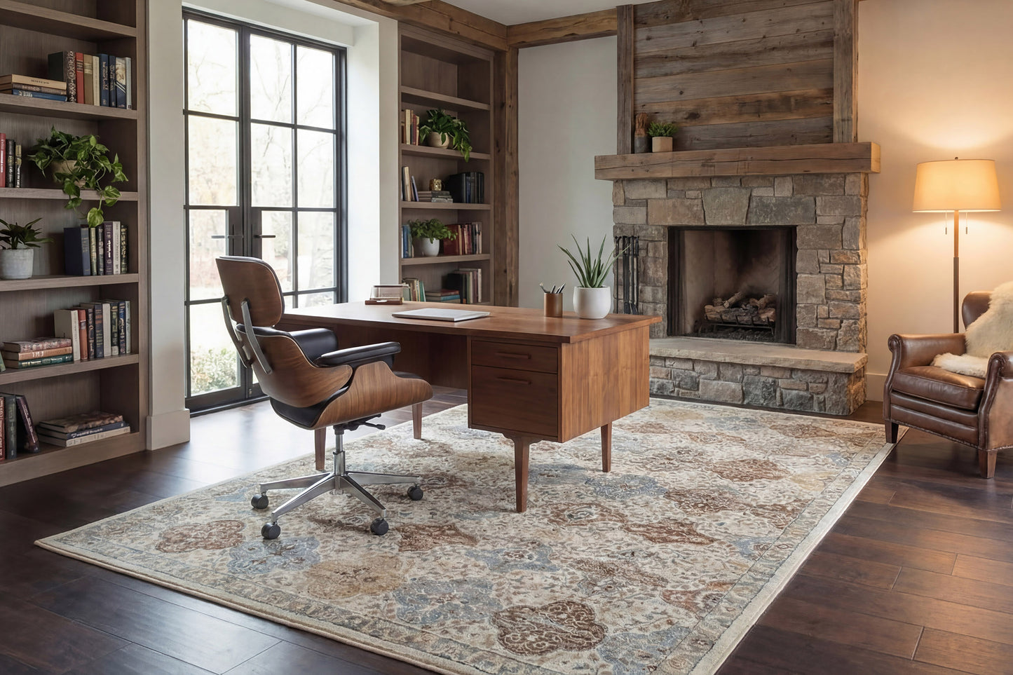 Ancient Garden 57279-9295 Cream/Multi Area Rug