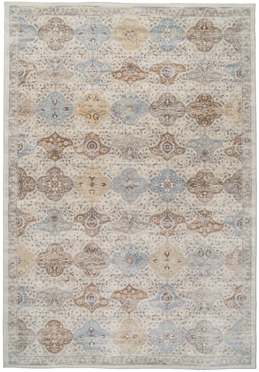 Ancient Garden 57279-9295 Cream/Multi Area Rug