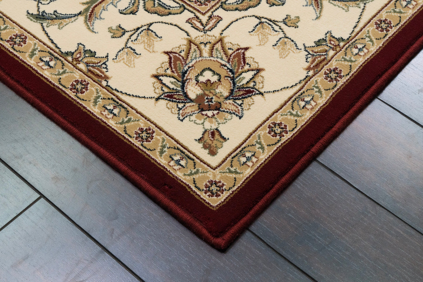 Ancient Garden 57365-1464 Red/Ivory Area Rug
