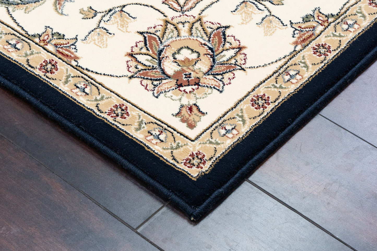 Ancient Garden 57365-3464 Blue/Ivory Area Rug